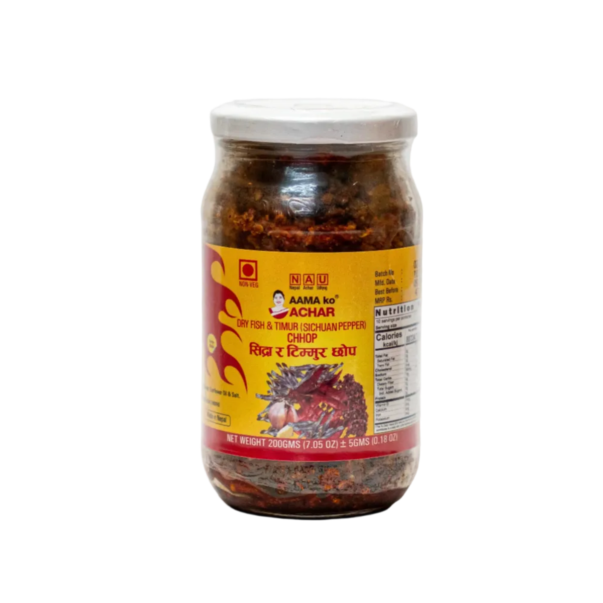 AAMA ko ACHAR Sidra & Timmur Chhop (DRY FISH & SICHUAN PEPPER)