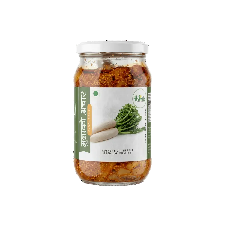 Harilo Mula Ko Achar (Radish Pickel)
