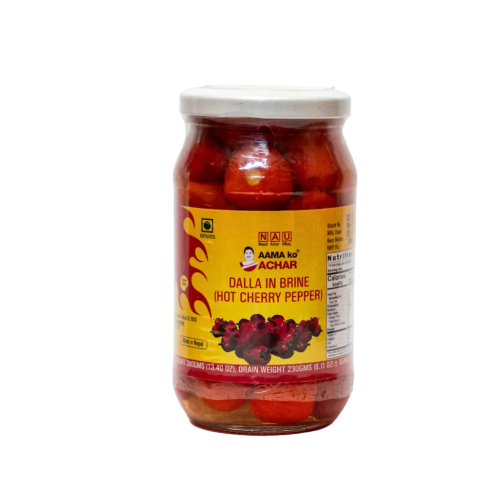 AAMA ko ACHAR Dalle in Brine (HOT CHERRY PEPPER)