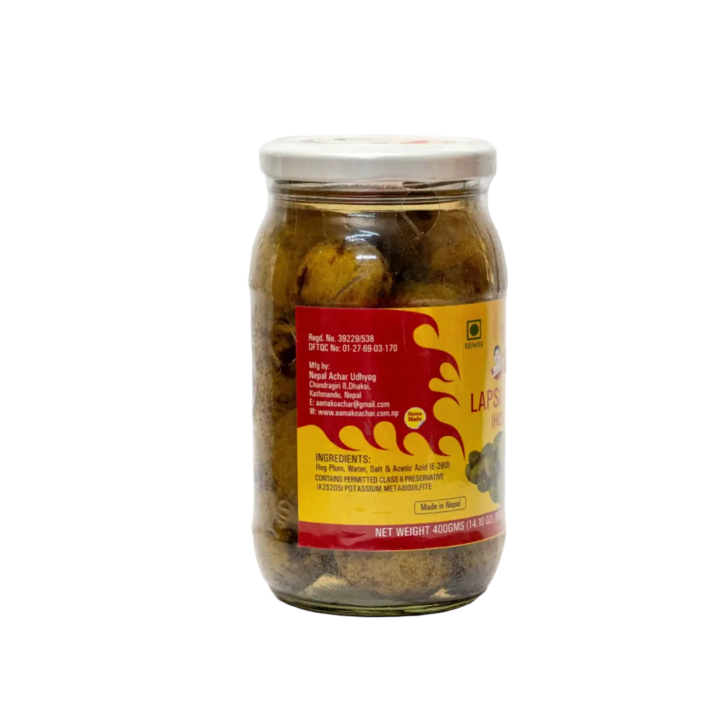 AAMA ko ACHAR Laapsi in Brine (HOG PLUM in BRINE)