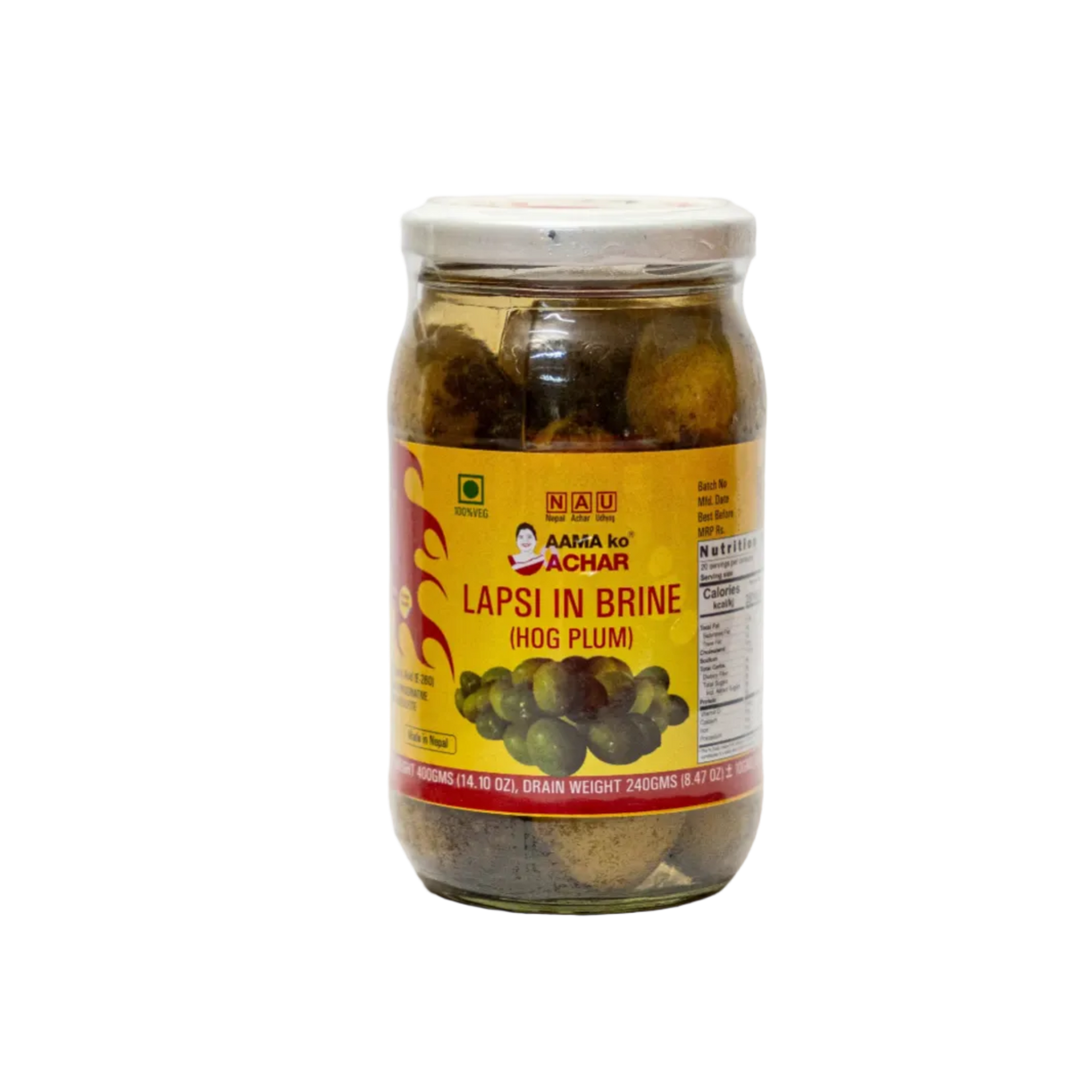 AAMA ko ACHAR Laapsi in Brine (HOG PLUM in BRINE)