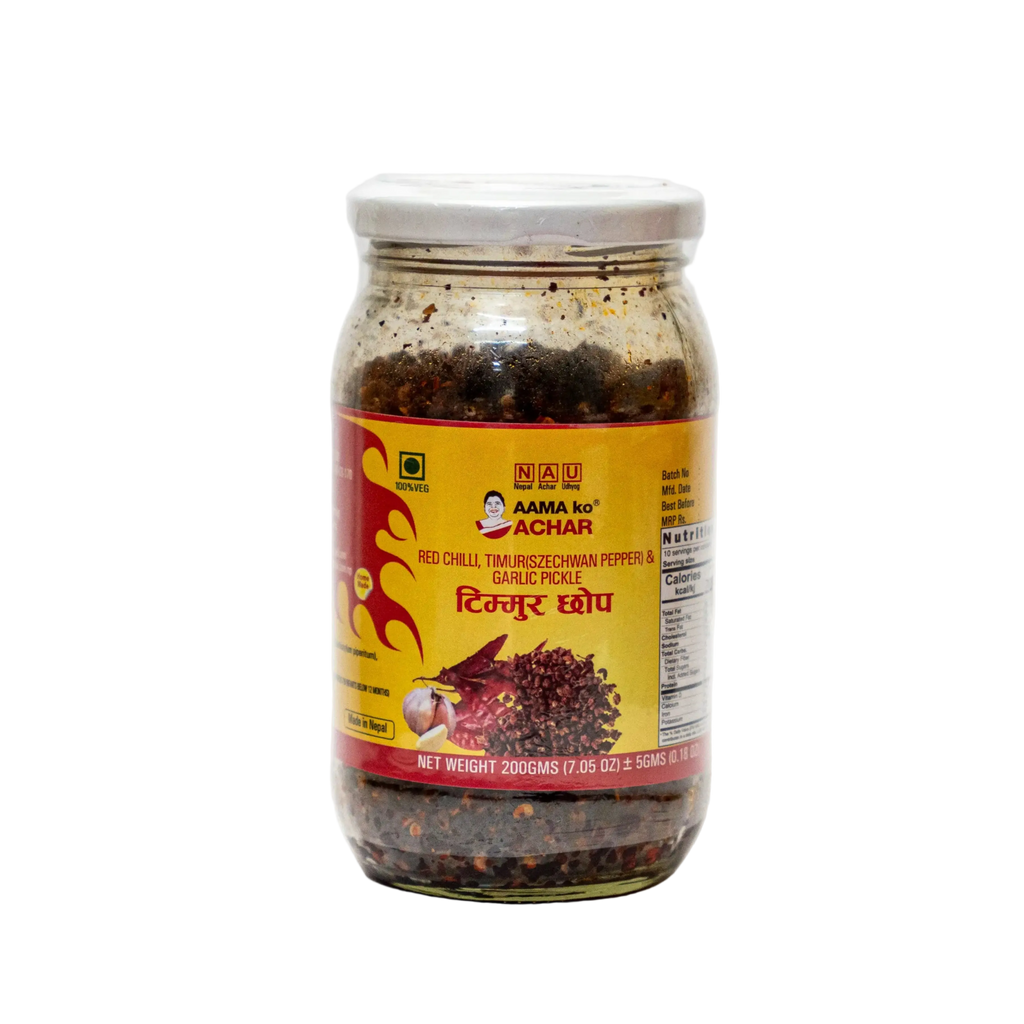 AAMA ko ACHAR Timur ko Chhop (DALLE & SICHUAN PEPPER PASTE)